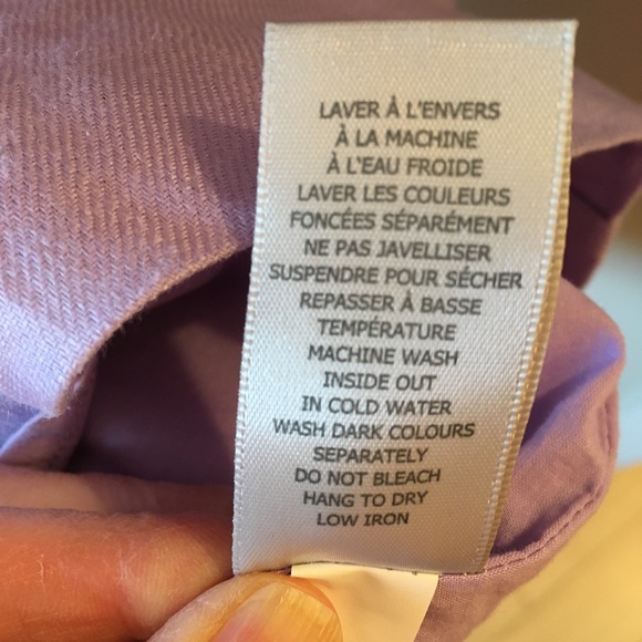 Med Simons Linen Shirtdress cotton lined pullover. Fits to 8. - Picture 9 of 9